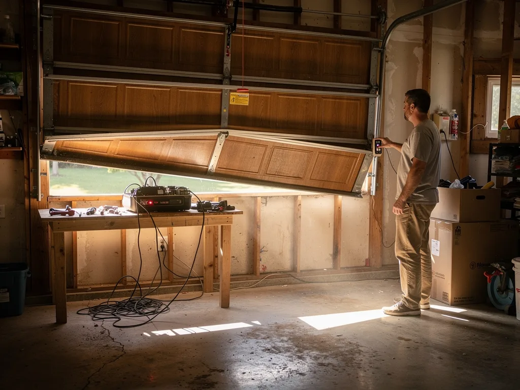 DIY vs when to call a pro for a typical garage door issue