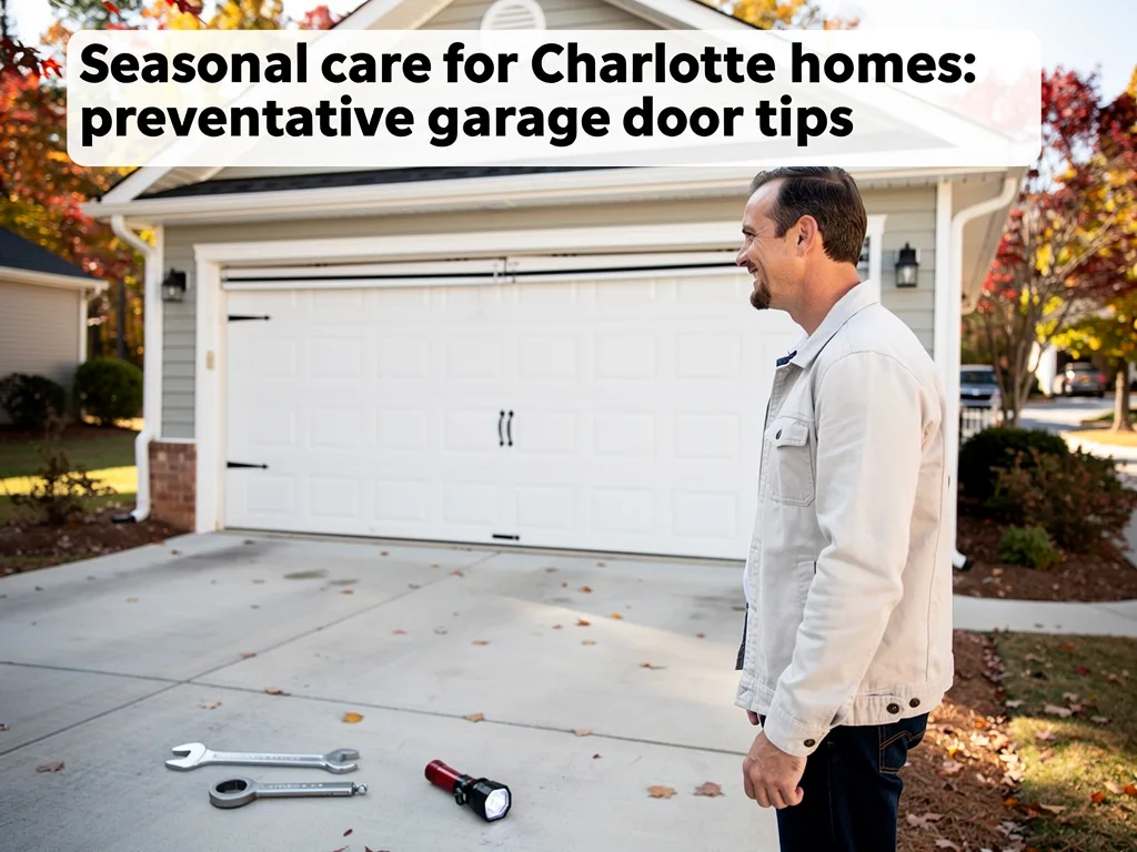 Seasonal care for Charlotte homes: preventative garage door tips