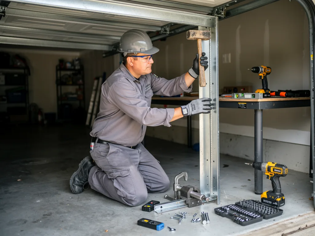 Garage Door Track Repair